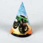 Колпак бумажный «Тачка», (набор 6 шт) - фото 24604395