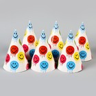 Колпак бумажный «Смайл», в наборе 6 шт. - фото 34954178