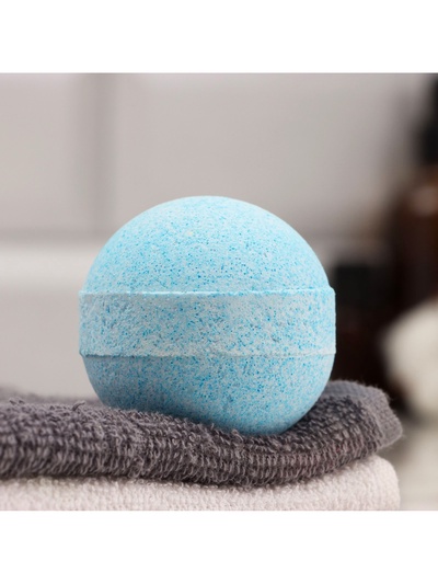 Бомбочка для ванн Добропаровъ с морской солью «лазурная волна» 110 г