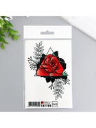 Переводная тату на тело «Роза», 10×15 см - фото 46321707