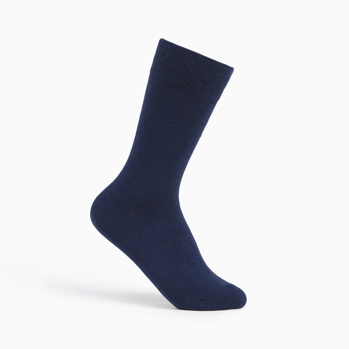 Носки мужские, цвет тёмно-синий, размер 25 - Фото 1