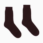 Носки мужские, цвет бордовый, размер 25 9699331