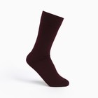 Носки мужские, цвет бордовый, размер 29 - фото 319492798