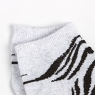 Носки женские, цвет светло-серый/коричневый, размер 25 - Фото 3
