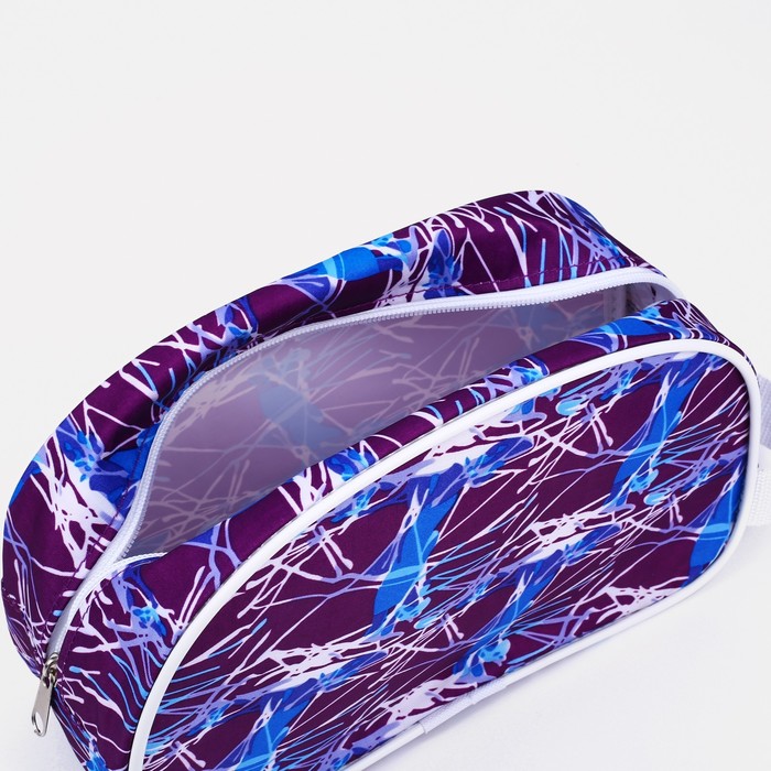 Косметичка дорожная на молнии, с ручкой, цвет фиолетовый 35629