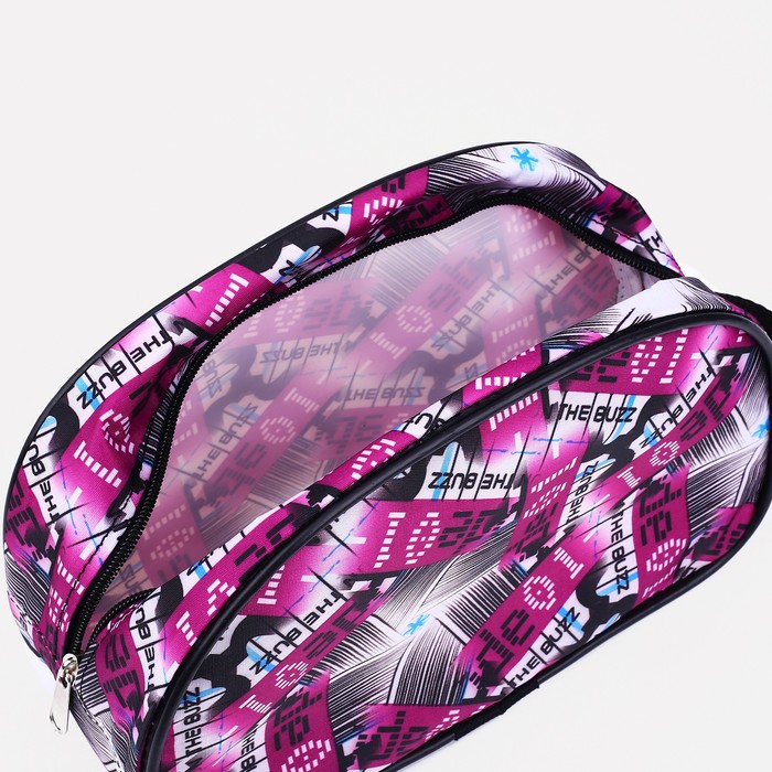 Косметичка дорожная на молнии, с ручкой, цвет сиреневый 35630