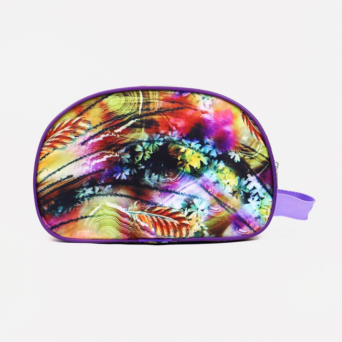 Косметичка дорожная на молнии, с ручкой, цвет разноцветный 35631