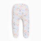 Ползунки детские, цвет белый/дино, рост 68см 9672128