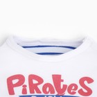 Боди детское, цвет белый/голубой, рост 74см - Фото 2