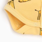 Боди детское, цвет жёлтый, рост 74см - фото 24441702