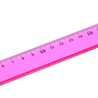 Линейка 30 см "Луна", прозрачная, тонированная, МИКС