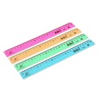 Линейка 25 см "Луна", непрозрачная, МИКС - фото 22247326