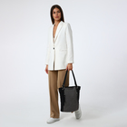 Сумка женская на молнии Vita, цвет серый - фото 25469792