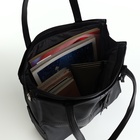 Сумка женская на молнии Vita, цвет чёрный - фото 27059490