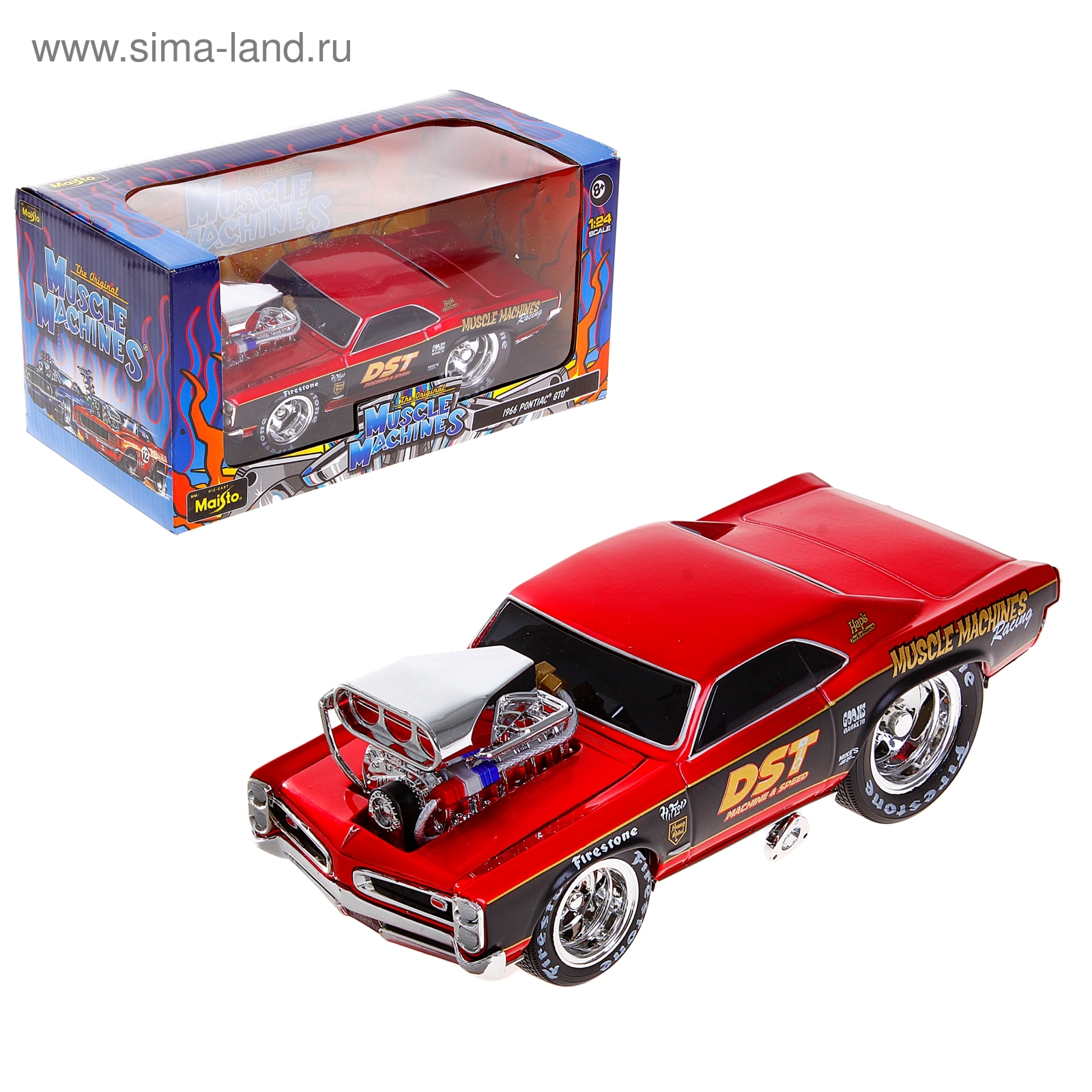 Модель машины Pontiac GTO - серия Muscle Machines, масштаб 1:24 (1024980) -  Купить по цене от 780.30 руб. | Интернет магазин SIMA-LAND.RU