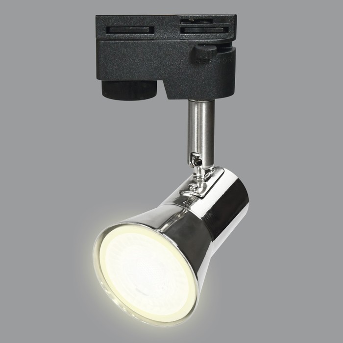 Светильник-прожектор трековый Volpe, UBL-Q323, GU10, никель - фото 1900416249