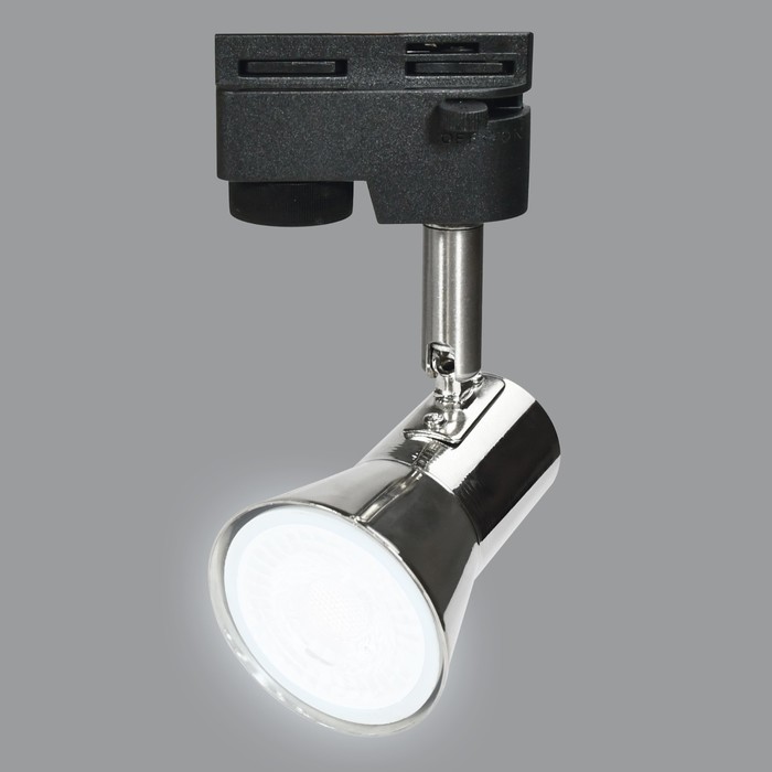 Светильник-прожектор трековый Volpe, UBL-Q323, GU10, никель - фото 1900416250