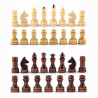 Шахматные фигуры обиходные, король h-7 см d-2.4 см, пешка h-4.4 см d-2.4 см, лак - Фото 4