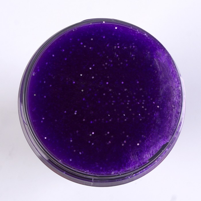 Слайм «Плюх. Космос» светящийся с блёстками, капсула, фиолетовый, 130 г - фото 1906281198