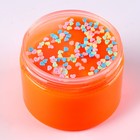 Слайм «Перламутровый», с шармиками, оранжевый, 350 г - фото 22248125