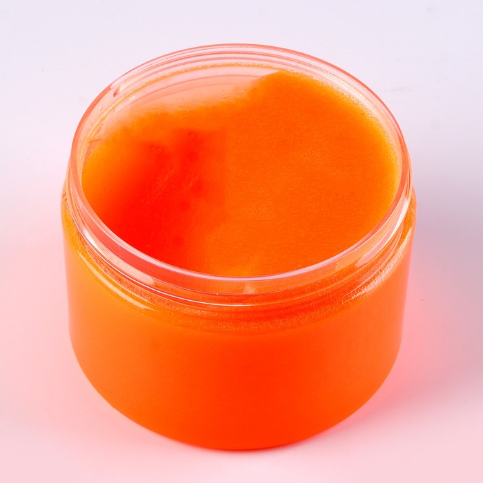 Слайм «Перламутровый», с шармиками, оранжевый, 350 г - фото 1926702615