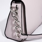 Сумка-мессенджер на магнитах, цвет серо-сиреневый - фото 22248337