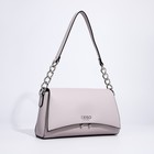 Сумка-мессенджер на магнитах, цвет серо-сиреневый - фото 22248338