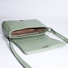 Сумка женская мессенджер на магните, 23×5×16 см, зелёная - фото 22248373