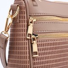 Сумка женская на молнии, цвет бежевый - фото 22248447