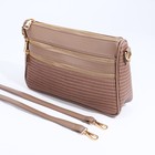 Сумка женская на молнии, цвет бежевый - фото 22248449