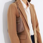 Сумка женская на молнии, цвет бежевый - фото 22248453