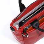 Сумка женская на молнии, цвет красный - фото 22248576