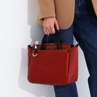 Сумка женская на молнии, цвет красный - фото 22248577