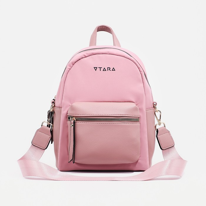 Рюкзак - сумка женская OTARA, искусственная кожа, цвет розовый
