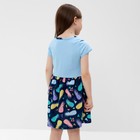 Платье для девочек, цвет голубой, рост 104см 9634540