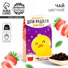 Чай цветной «Доза радости», вкус: клубника, 20 г. - Фото 1