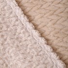 Плед-покрывало Колетта, 150х200см, бежевый, велсофт 270г/м, полиэстер - фото 41586828