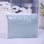 Плед-покрывало Колетта, 150х200см, морская волна, велсофт 270г/м, полиэстер - фото 47159883