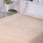 Покрывало Колетта 200х220см, бежевый, велсофт 270г/м, 100% полиэстер - фото 25324687