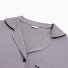 Сорочка женская MINAKU: Home collection цвет серый, размер 50 - Фото 6