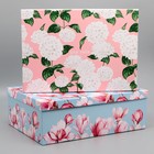 Набор коробок 15 в 1, упаковка подарочная, «Цветы», 12 х 7 х 4 см - 44 х 31 х 15 см - Фото 3