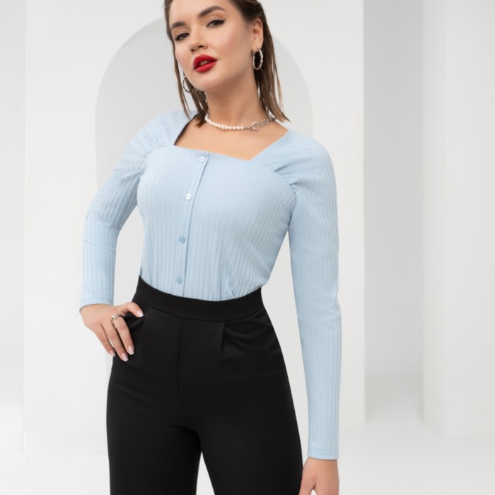 Блуза женская Charutti «Аппетитные формы. Небесный свет», размер 52