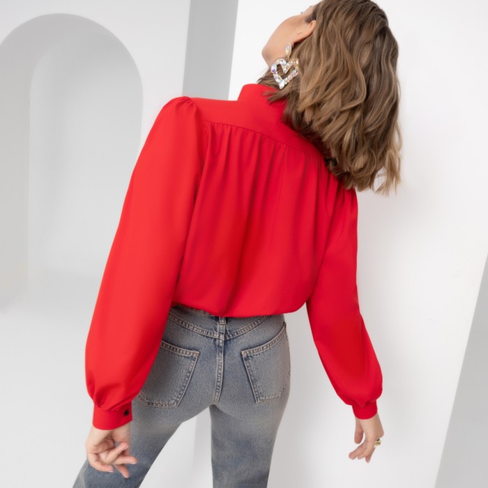 Блуза женская Charutti «Интересная штучка. Пламенный red», размер 42 63175