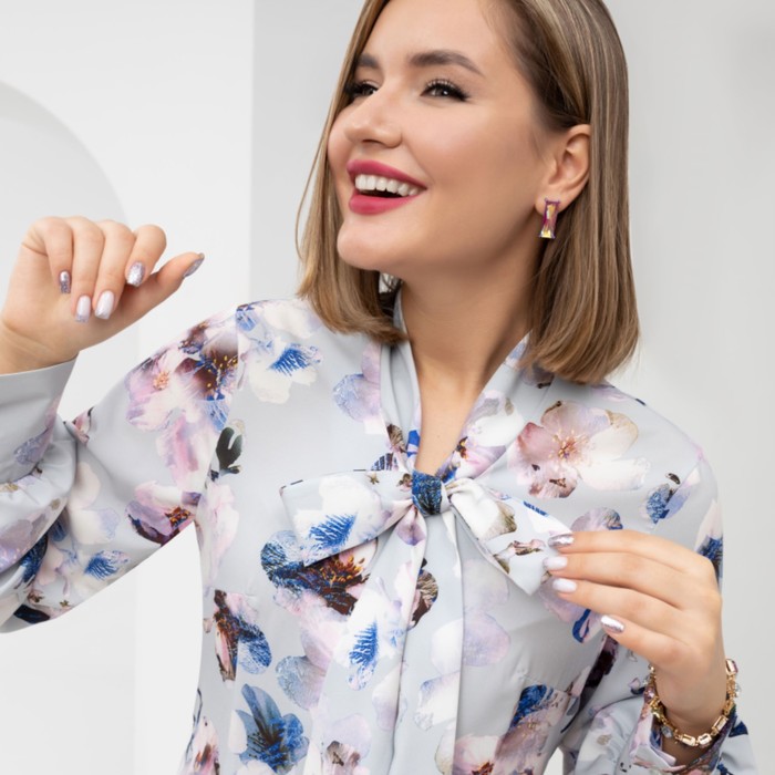 Блуза женская Charutti «Цветочные фантазии», размер 54 63176