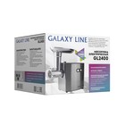 Мясорубка Galaxy GL 2400, 1200 Вт, 1.3 кг/мин, 2 насадки, реверс, серебристая - фото 9753473