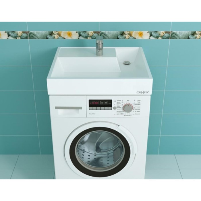 Раковина СанТа "Юпитер" 900116, над стиральной машиной, 600х600 мм, белый - Фото 1