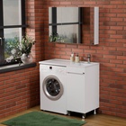 Раковина СанТа «Лидер» 900107N, над стиральной машиной, 1000×482 мм, правая, без кронштейнов  (артикул 9738960)  большой выбор товаров оптом и в розницу по низким ценам с доставкой