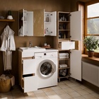 Раковина СанТа «Юпитер» 900128, над стиральной машиной, 900×500 мм, левая, без кронштейнов  (артикул 9738964)  большой выбор товаров оптом и в розницу по низким ценам с доставкой