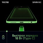 Смартфон Tecno Spark 10C, 6.6", 4 Гб, 64 Гб, 16 Мп, 8 Мп, 2 sim, 5000 мАч, NFC, синий - фото 51327801