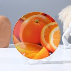 Тарелка декоративная «Сочный апельсин», настенная, D = 17,5 см - фото 9284310